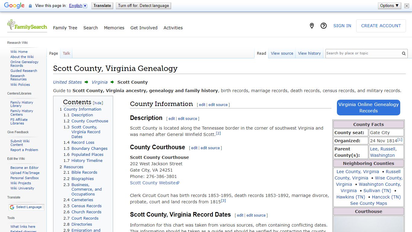 Scott County, Virginia Genealogy • FamilySearch